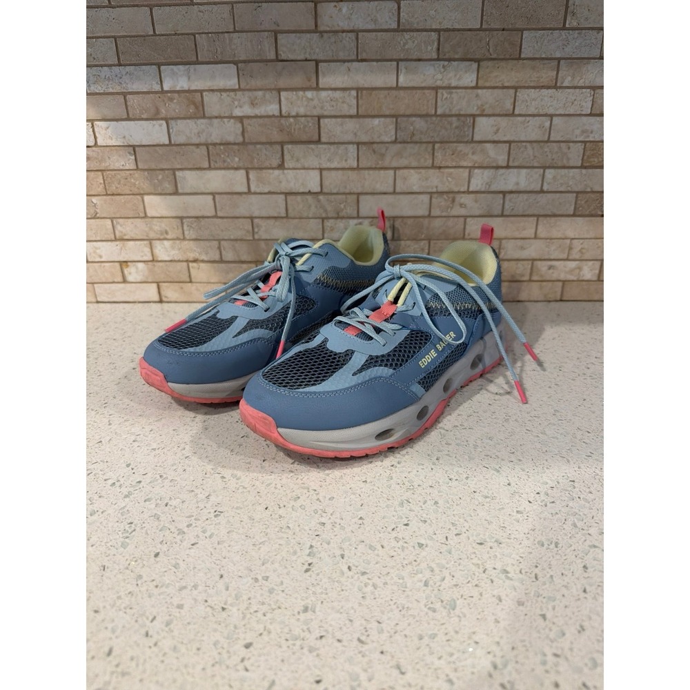 Eddie Bauer Athletic Sneakers Blue Pink Mesh Running Walking Shoes Women's